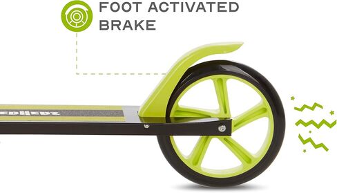 Voyager Big Wheel 2 Wheeled Kick Scooter Folding Scooter for Kids Large 200 MM Wheels, Easy & Portable Fold-N-Carry Design, Ultra-Lightweight, Comfortable & Safe, Durable & Easy to Ride in Saudi Arabia