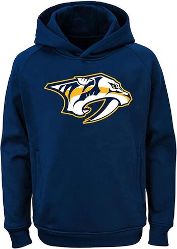 سترة بغطاء للرأس من Outerstuff NHL Youth 8-20 Team Color Performance ذات الشعار الأساسي in Saudi Arabia