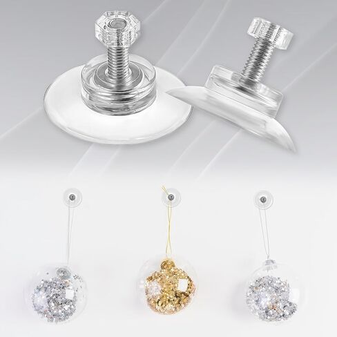 12pcs Thread Suction Cup, Window Suction Cup Hooks with M4 Metal Screw Rods and Nuts Heavy Duty Clear PVC Sucker Pads Strong Adhesive Suction Holder for Bathroom Wall Door Glass Car Shade(25mm) in Saudi Arabia