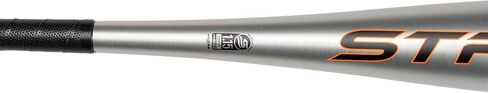 مضرب بيسبول Axe Bat 2023 Strato (-10، 2-3/4") USSSA، قطعة واحدة من خليط معدني، أسود/رمادي/برتقالي in Kuwait
