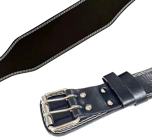 Weight Lifting Belts, PU Leather Blck 30.7 Inch to 34 Inch of Round Waist Adjustable Waist Belt for Weightlifting, Work Out, Sports and Exercise in Saudi Arabia