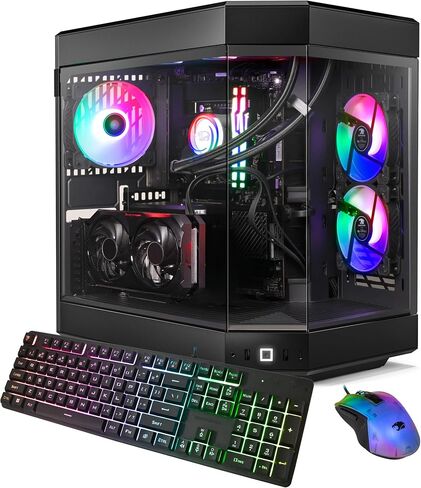 iBUYPOWER TraceMesh Gaming PC Computer Desktop TMA5N16502 (AMD Ryzen 5 4500, GTX 1650 4GB, 16GB DDR4 3200 (8x2), 1TB NVMe SSD, WiFi Ready, Windows 11 Home) in Kuwait