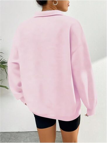 GORGLITTER Women's American Flag Graphic Letter Quarter Zip Pullover Sweatshirt Casual Long Sleeve Mock Neck Pullover Tops in Saudi Arabia
