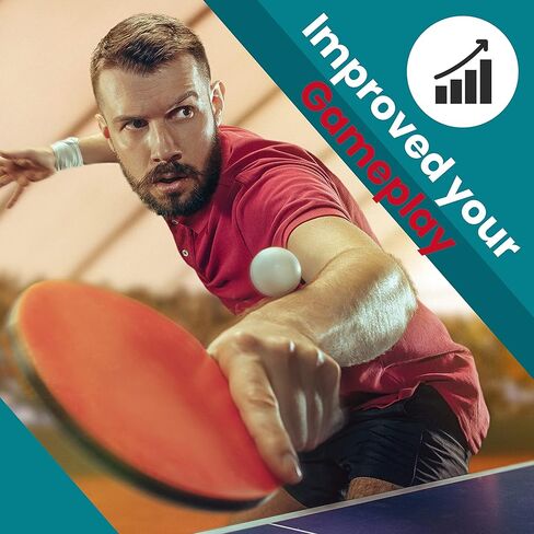 SereneLife Professional Ping Pong Paddle Set - Table Tennis Paddles and Balls Set w/ 4 Ping Pong Rackets, 8 Table Tennis Balls, Paddle Case - 2 or 4 Players Professional & Recreational Games in Kuwait