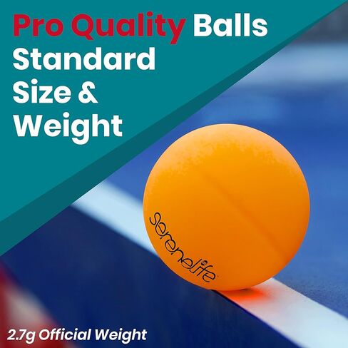 SereneLife Professional Ping Pong Paddle Set - Table Tennis Paddles and Balls Set w/ 4 Ping Pong Rackets, 8 Table Tennis Balls, Paddle Case - 2 or 4 Players Professional & Recreational Games in Kuwait