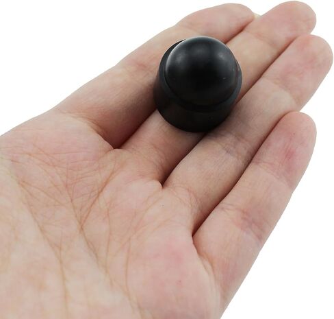 Maxmoral 20pcs Nut Protection Cap Plastic Hexagonal Nut Protection Cap Black Dome Bolt Nut Protection Cap Hexagonal Screws M8x13x15mm in Saudi Arabia