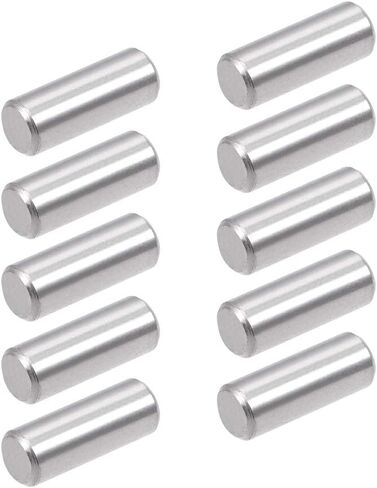 uxcell 10Pcs 5mm x 40mm Dowel Pin 304 Stainless Steel Pegs Support Shelves Silver Tone in Saudi Arabia