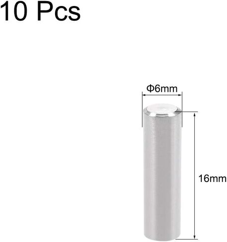 uxcell 10Pcs 5mm x 40mm Dowel Pin 304 Stainless Steel Pegs Support Shelves Silver Tone in Saudi Arabia