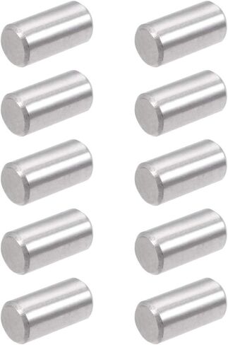 uxcell 10Pcs 5mm x 40mm Dowel Pin 304 Stainless Steel Pegs Support Shelves Silver Tone in Saudi Arabia