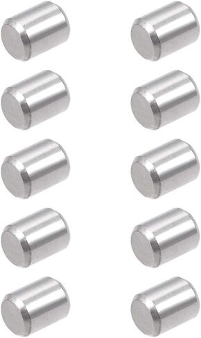 uxcell 10Pcs 5mm x 40mm Dowel Pin 304 Stainless Steel Pegs Support Shelves Silver Tone in Saudi Arabia