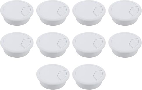 Xiaoyztan 2.8" Round Desk Grommet Desktop Wiring Hole Cover ABS Plastic Wire Grommet Cable Cord Organization for 2.38 Inch Hole Beige 10 Pcs in Kuwait