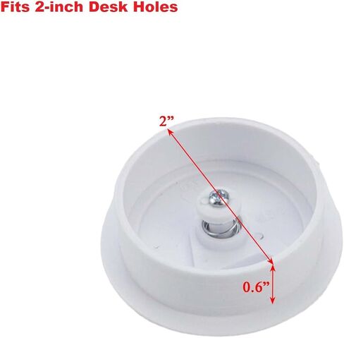 Xiaoyztan 2.8" Round Desk Grommet Desktop Wiring Hole Cover ABS Plastic Wire Grommet Cable Cord Organization for 2.38 Inch Hole Beige 10 Pcs in Kuwait
