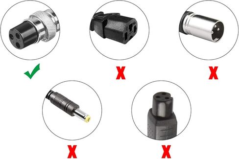 شاحن سكوتر ذو 4 شوكات لـ Segway Ninebot S/S-MAX/Mini lite/Mini PRO، شاحن 63V 1.1A TREE.NB متوافق مع Ninebot، استبدال شاحن موصل 4 دبوس in Kuwait