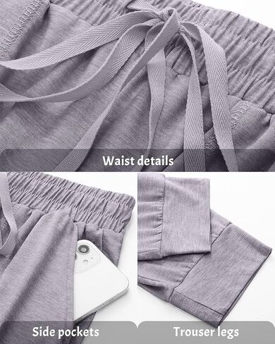 Neer 3 Pack Women's Sweatpants with Pockets, Soft Jogger Pants Lightweight Lounge Athletic Pants for Workout Running Yoga in Kuwait