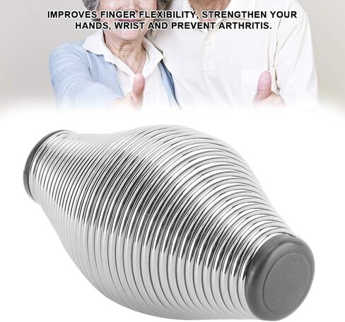 مقوي قبضة اليد، مقبض يد مقاوم 3.5 × 2 بوصة لتدريب الأصابع، خفيف الوزن محمول لعشاق الرياضة والتهاب المفاصل (فضي) in Kuwait