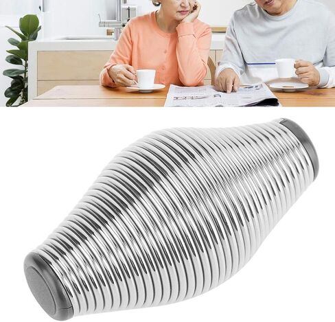 مقوي قبضة اليد، مقبض يد مقاوم 3.5 × 2 بوصة لتدريب الأصابع، خفيف الوزن محمول لعشاق الرياضة والتهاب المفاصل (فضي) in Kuwait