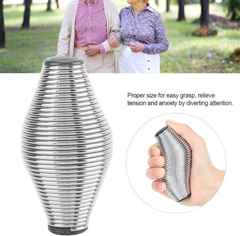 مقوي قبضة اليد، مقبض يد مقاوم 3.5 × 2 بوصة لتدريب الأصابع، خفيف الوزن محمول لعشاق الرياضة والتهاب المفاصل (فضي) in Kuwait