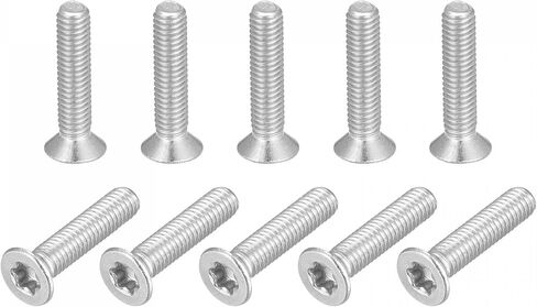 مسامير آلة أمان توركس M3x5mm من uxcell، 20 قطعة 316 من الفولاذ المقاوم للصدأ برأس غاطس ومضادة للعبث ومسامير تثبيت in Saudi Arabia