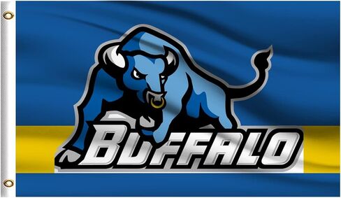 علم الكلية في الهواء الطلق متوافق مع بافالو بولز، لافتة خارجية مقاس 3x5، مزدوجة الجوانب in Kuwait