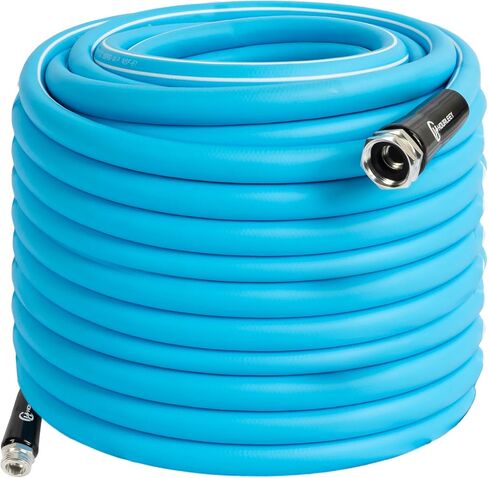 Hourleey 75 FT RV Water Hose, 5/8'' Premium Drinking Water Hose Leak Free, No Kink and Flexible Camper Water Garden Hose for RV Camper Truck and Car, Blue in Saudi Arabia