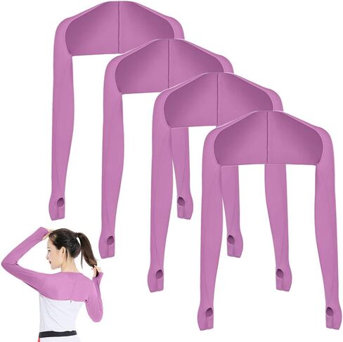 Katutude 4 Pcs Cooling Shawl Arm Sleeves for Women with Finger Holes Sun Protection in Kuwait