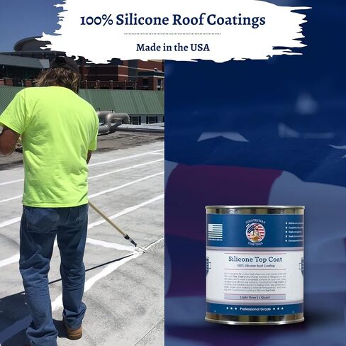 Countryman Coatings - 100% Silicone Roof Coating Restore Your Roof in a Day Seal Leaks, Cracks, Seams, Penetrations Adheres to All Surfaces (1 Quart, White) in Saudi Arabia