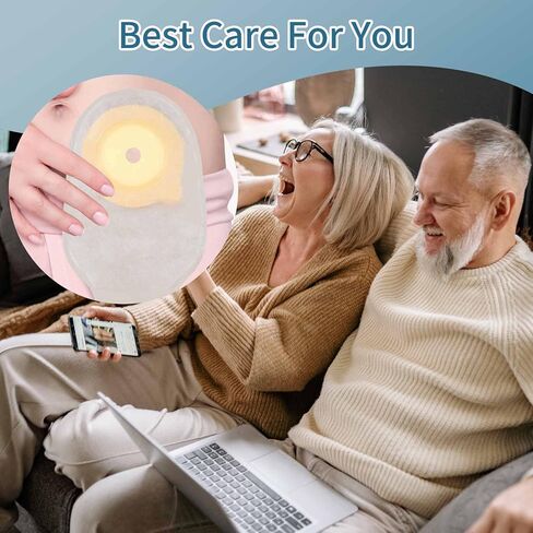 One Piece Ostomy Colostomy Bags, Ostomy Supplies, 10 Pcs Drainable Ostomy Pouch for Ileostomy Stoma Care, Cut to Fit(20-60mm) in Kuwait