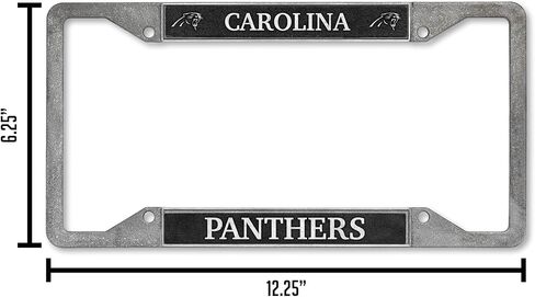 ريكو إندستريز NFL Football Minnesota Vikings Pewter لوحة ترخيص إطار 12 بوصة × 6 بوصة in Saudi Arabia