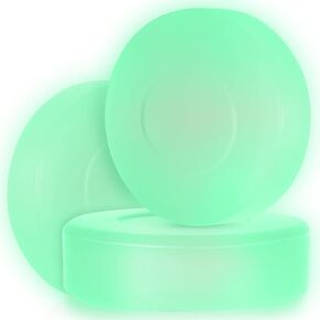 3 pcs Mini Hockey Pucks Luminous Training Puck Diameter 2.75 Inch/Thickness 0.86 Inch for Children & Adults, Indoor and Outdoor Practice and Classic Training