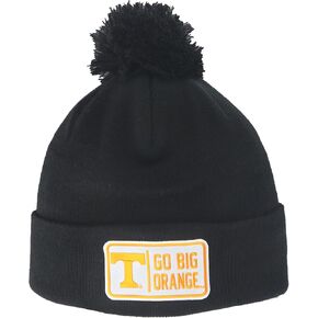 ZHATS Standard NCAA Officially Licensed Pom Beanie Patch Defer Black, One Size