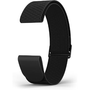 MOOFIT RA1 حزام ذراع بديل لمراقبة معدل ضربات القلب 24.5 مم، استبدال حزام الذراع قابل للتعديل حتى 400 مم، أسود، متوافق مع Scosche، Polar، Wahoo، COOSPO، CATEYE، XOSS