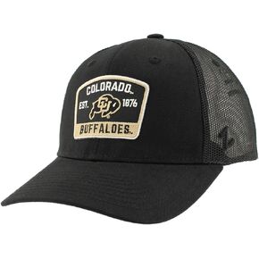 ZHATS Standard NCAA Officially Licensed Snapback Hat Big Rig Patch Black Switchback, One Size