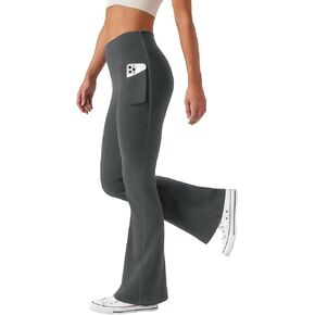 Women's Flare Yoga Pants with Pockets High Waist Casual Bell Bottom Bootcut Leggings