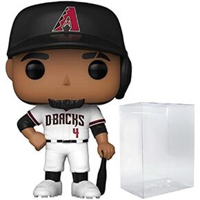 POP MLB: Diamondbacks - Ketel Marte (Home Uniform) Funko Vinyl Figure (Bundled with Compatible Box Protector Case), Multicolor, 3.75 inches
