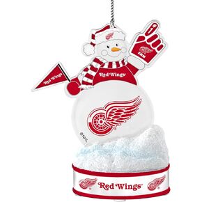 NHL Detroit Red Wings LED Snowman Ornament