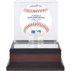 Mounted Memories Antique Mahogany Baseball Display Case