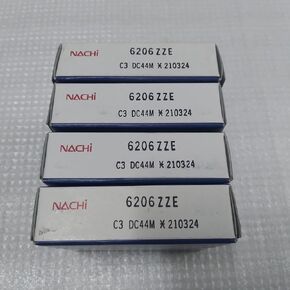 NACHI 4 Pack 6206-ZZE C3 Bearing Japan