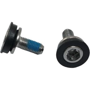 2PCS Bicycle Square Hole Centre Shaft Waterproof Screws M8x18 Hexagonal Crank Arm Fixing Bolts Cycling Accessories for Mountain Bikes Bicycle Centre Shaft Platen Locking