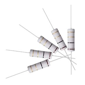 uxcell 30Pcs 1 Ohm Resistor, 5W 5% Tolerance Metal Oxide Film Resistors, Lead, Flame Proof for DIY Electronic Projects and Experiments