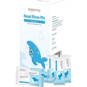 Saline Packets 90 Counts, Premixed Sinus Rinse Packets, All-Natural Nasal Rinse Packets, Nasal Saline Packets Compatible with Squeeze Bottle & Sinus Relief Nasal Salt Rinse Packets