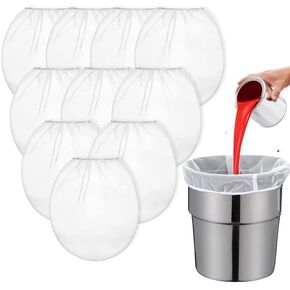 Paint Strainer Bags 5 gallon,Fine Mesh Paint Filter Bag,Disposable Paint Strainer Bag Bucket Elastic Top Opening Hydroponic Filter,for filtering paint, hydroponic gardening(10 pcs 19.7x21.3in)