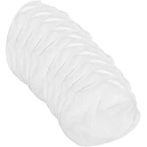 Paint Strainer Bags 5 Gallon Paint Filter Bag White Fine Mesh Disposable Bag Bucket Strainer with Elastic Drawstring Top Opening for Paint Gardening, 10 Pack
