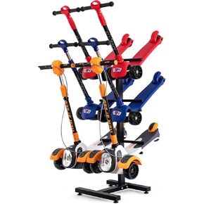 Scooter Rack, Scooter Storage, Scooter Stand for Garage, Scooter Holder, Large Scooter Storage Rack, Metal Organizer for 6 Scooters