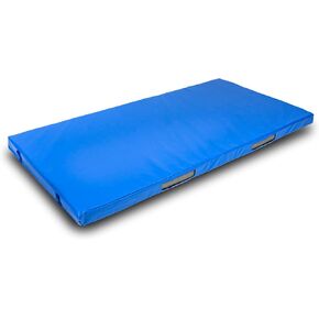 Foamma Gymnastics Mat - 4" x 4 ft x 6 ft, Blue Landing Mat for Kids and Adults, Wrestling Mat with Waterproof Cover, High-Density Tumbling Mat, Gymnastics Equipment for Indoor and Outdoor