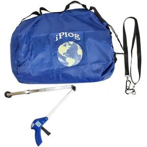 Plogging Kit from iPlog World at Inventorium; Plogging Bag with Shoulder Strap and Grabber
