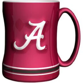 NCAA Alabama Crimson Tide Sculpted Relief Mug, 14-Ounce