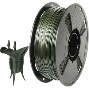CC3D Carbon Fiber PETG 3D Printer Filament Olive Green PETG Carbon Fiber Filament 1.75mm 1KG (2.2 LBS) Spool 3D Printing Material PETG CF Olive Green