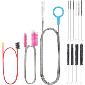Flexible Drain Brush, Pipe Cleaner Clog Remover for Cleaning Sink, Sink Drain Cleaning Brush，Household Sewer Hair Brush ，Long Drain Brush Flexible Feeding Tube Brush Hose Brush13pcs