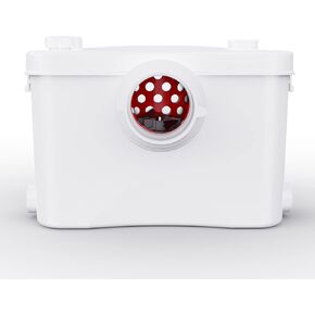 SUPERFLO 600w Macerator Pump For Toilet Pump System, Sewage Pump With 4 Inlets For Basement, Sink, Shower, Bathtub, Waste Water Pump, Elevation Up To 26ft