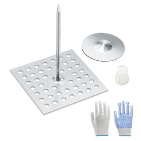 150 Set Insulation Pins，1.5 Inch Self Locking Washers Round,Insulation Stick Pins,Insulation Pins,for Wall and Ceiling (50)